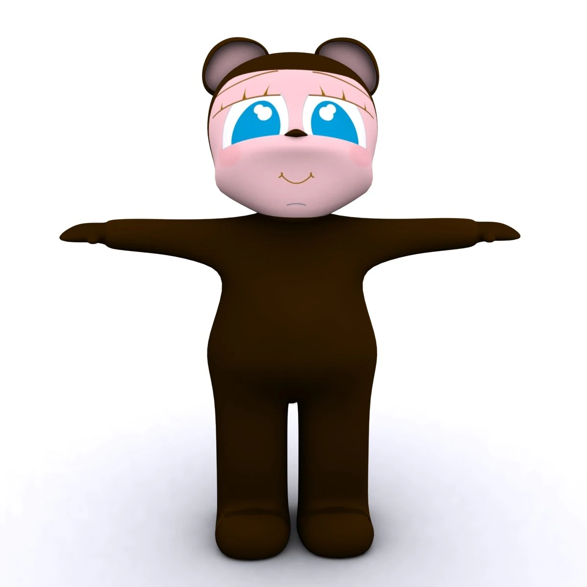 bear kid max 2010 3D Model .c4d .max .obj .3ds .fbx .stl .blend 