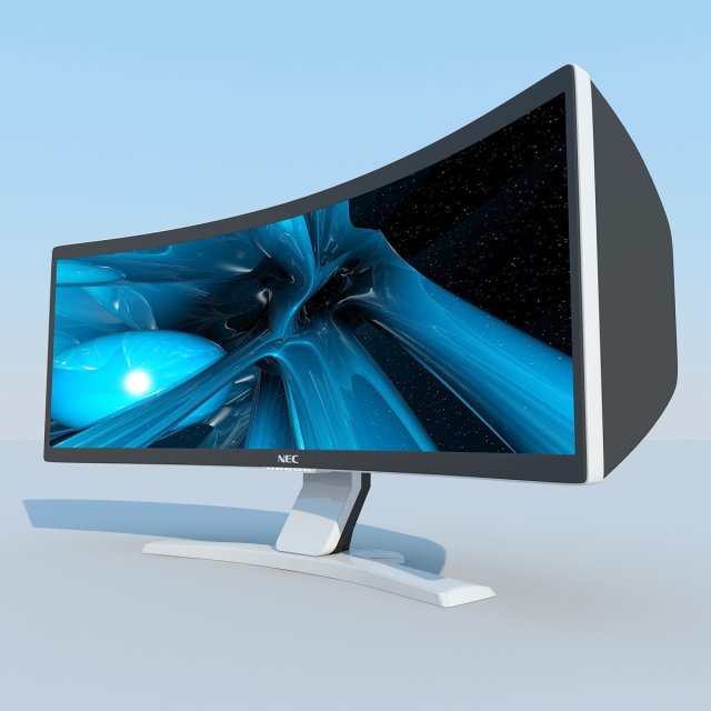 nec crv43 lcd display max 2011 3D Model .c4d .max .obj .3ds .fbx .stl .blend 