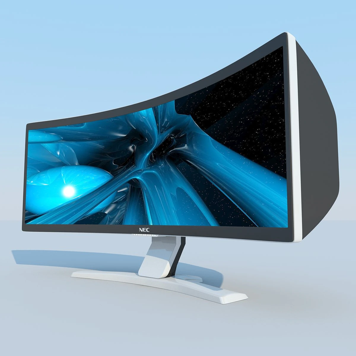 nec crv43 lcd display max 2011 3D Model .c4d .max .obj .3ds .fbx .stl .blend 