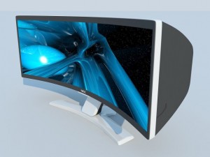 nec crv43 lcd display max 2011 3D Model