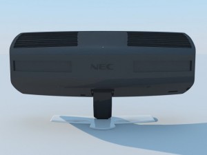 nec crv43 lcd display max 2011 3D Model