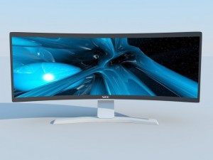nec crv43 lcd display max 2011 3D Model