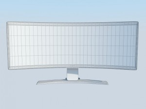 nec crv43 lcd display max 2011 3D Model