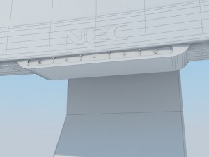 nec crv43 lcd display max 2011 3D Model