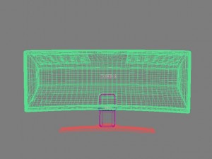 nec crv43 lcd display max 2011 3D Model
