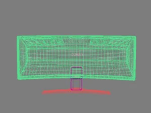nec crv43 lcd display max 2011 3D Model