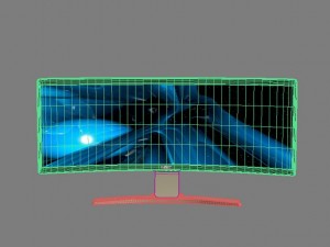 nec crv43 lcd display max 2011 3D Model