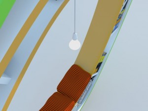 bookshelf modern max 2011 3D मॉडल
