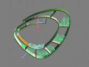 bookshelf modern max 2011 3D मॉडल