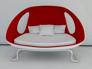 modern sofa gefeva max 2011 Model 3D