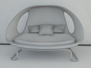 modern sofa gefeva max 2011 Modèle 3D