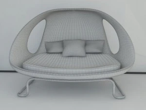 modern sofa gefeva max 2011 3D Model
