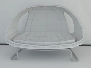 modern sofa gefeva max 2011 3D Model