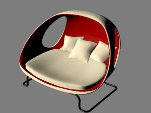 modern sofa gefeva max 2011 3D Model