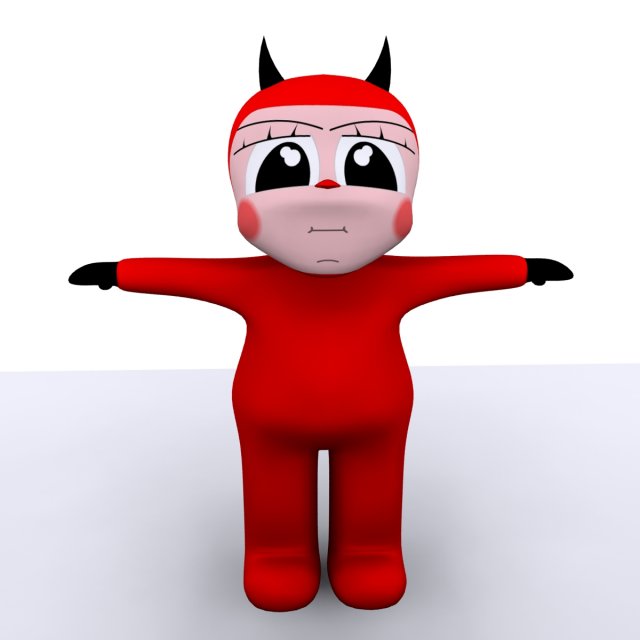 demon kid max 2010 Model 3D .c4d .max .obj .3ds .fbx .stl .blend 