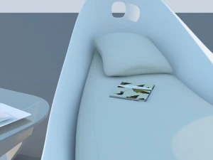 sofa chaise lounge max 2011 3D Model