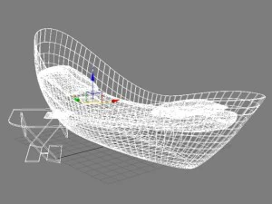 sofa chaise lounge max 2011 3D Model