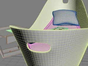 sofa chaise lounge max 2011 3D Model