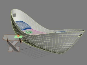 sofa chaise lounge max 2011 3D Model