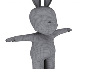 bunny kid character max 2010 Modelo 3D