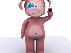 bunny kid character max 2010 Modelo 3D
