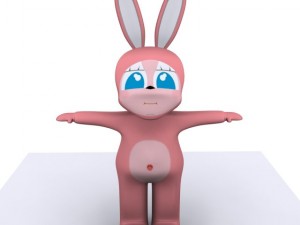 bunny kid character max 2010 Modelo 3D