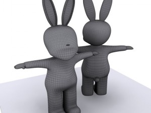 bunny kid character max 2010 Modelo 3D