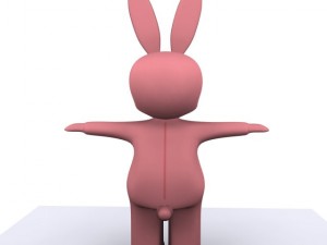 bunny kid character max 2010 Modelo 3D