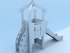 play ground fun tower baby max 2011 3D Model
