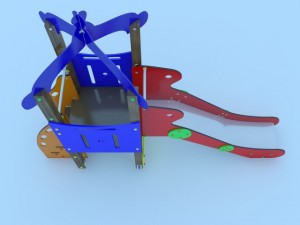 play ground fun tower baby max 2011 3D Model