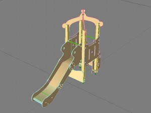 play ground fun tower baby max 2011 3D Model