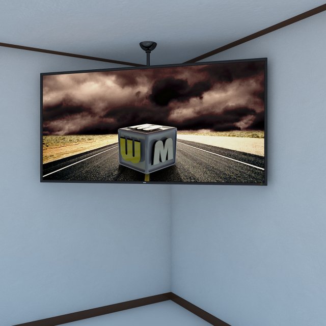 lcd big screen max 2011 3D Model .c4d .max .obj .3ds .fbx .stl .blend 