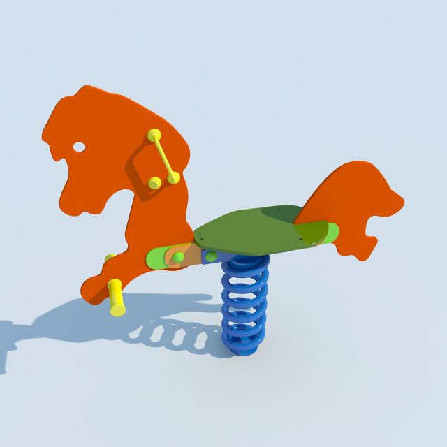springtoy horse max 2011 3D Model .c4d .max .obj .3ds .fbx .stl .blend 