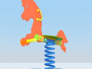 springtoy horse max 2011 3D Model