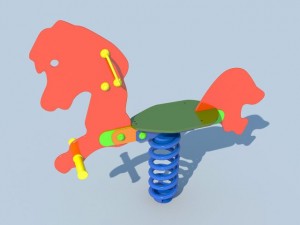 springtoy horse max 2011 3D Model