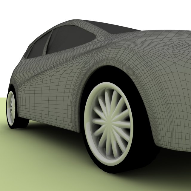 seat leon low poly Modèle 3D .c4d .max .obj .3ds .fbx .stl .blend