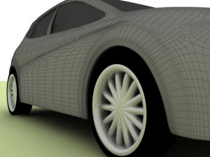 seat leon low poly Model 3D
