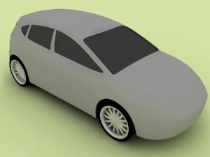 seat leon low poly 3D Model
