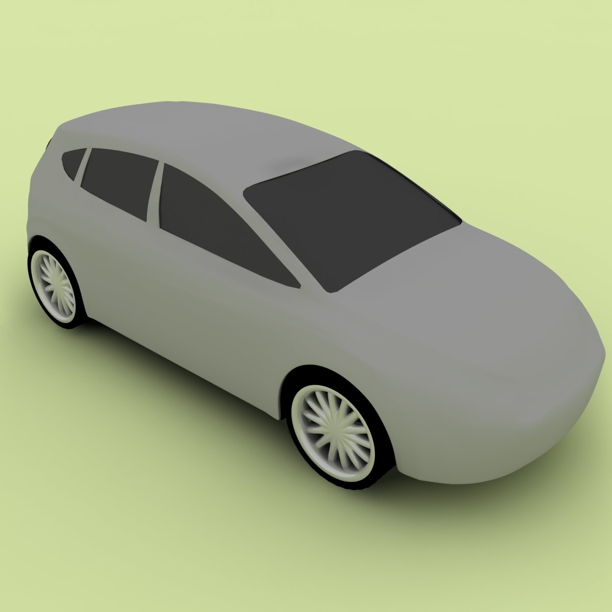 seat leon low poly Modelo 3D in Carro 3DExport