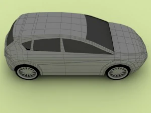 seat leon low poly 3D Model