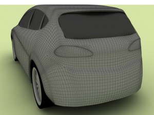 seat leon low poly Modèle 3D
