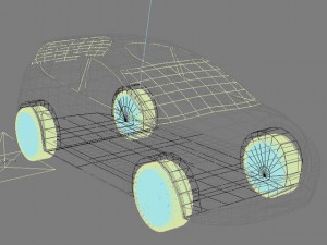 seat leon low poly Modèle 3D