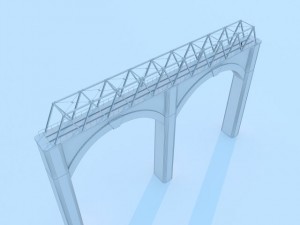 train bridge max 2011 Model 3D