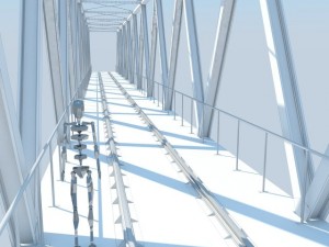 train bridge max 2011 Model 3D