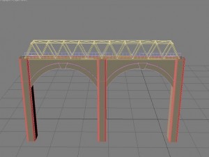 train bridge max 2011 Model 3D
