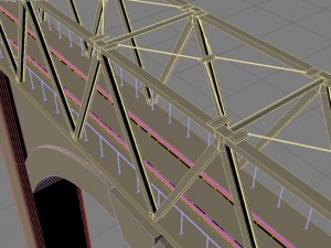 train bridge max 2011 Model 3D