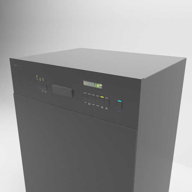 dishwasher max 2011 Modelo 3D .c4d .max .obj .3ds .fbx .stl .blend 
