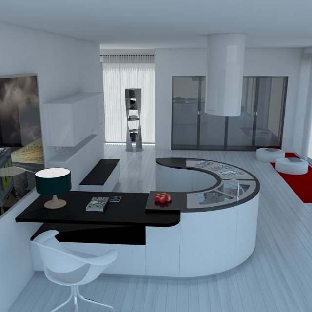 kitchen modern 2 max 2011 Model 3D .c4d .max .obj .3ds .fbx .stl .blend 