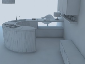 kitchen modern 2 max 2011 Model 3D
