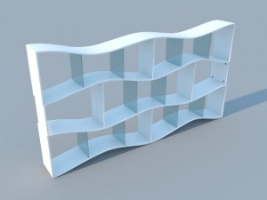 bookshelf 5 max 2011 Modelo 3D